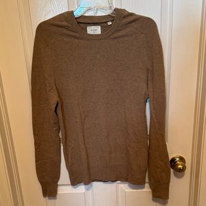 Billy Reid Men's Brown Crewneck Sweater